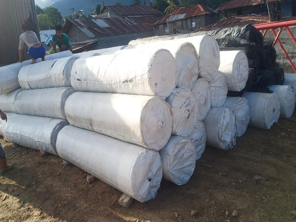 Pengiriman Geotextile Woven 200 gr dan Geogrid Biaxial ke Manado 1